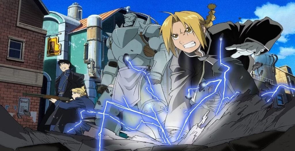 Die Brüder Edward und Alphonse Elric aus Fullmetal Alchemist, einem Top Anime für Einsteiger Die Brüder Edward und Alphonse Elric aus Fullmetal Alchemist, einem Top Anime für Einsteiger