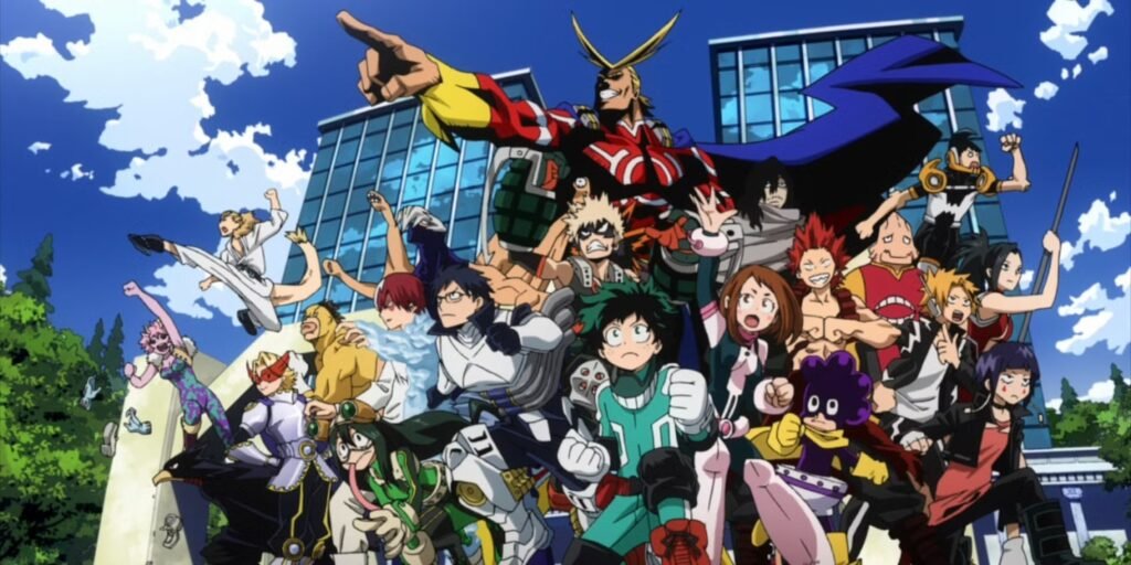 Die Helden-Akademie aus My Hero Academia, einem beliebten Top Anime für Einsteiger Die Helden-Akademie aus My Hero Academia, einem beliebten Top Anime für Einsteiger