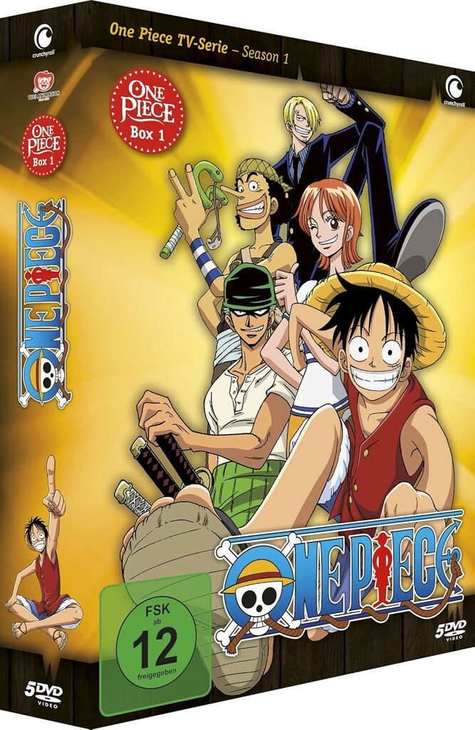 One Piece Serie Vol. 1 Relaunch Box Inhalt mit DVDs und Booklet One Piece Serie Vol. 1 Relaunch Box Inhalt mit DVDs und Booklet