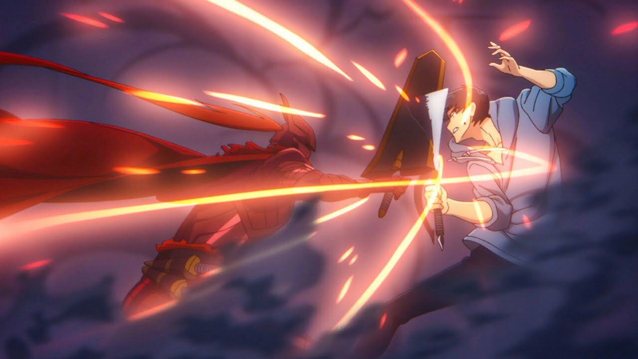 Solo Leveling 2024 - Sung Jin-Woo kämpft gegen Monster in einer spektakulären Kampfszene, beste animes 2024